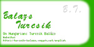 balazs turcsik business card